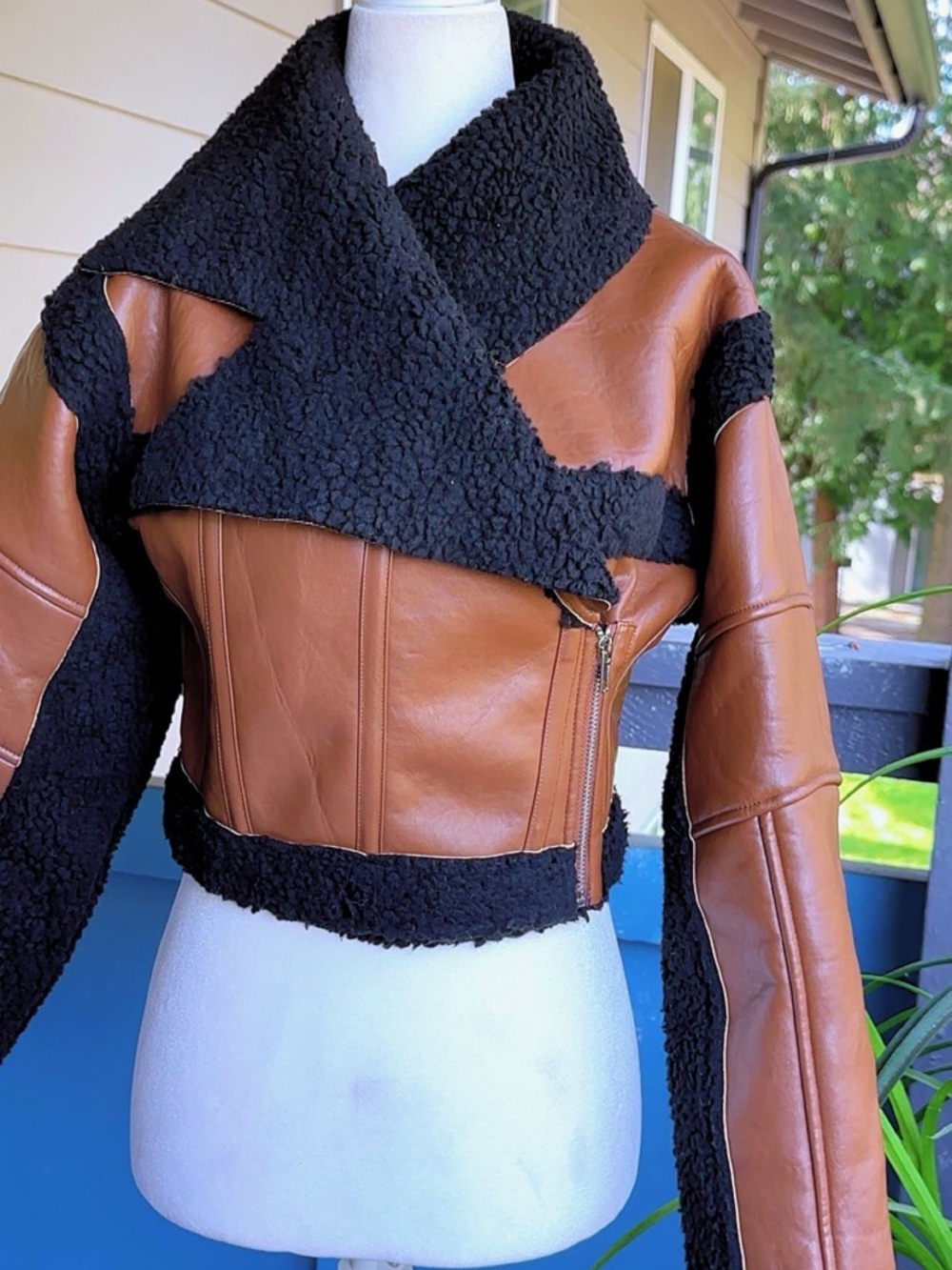 PLT Faux Leather Borg Lined Jacketz